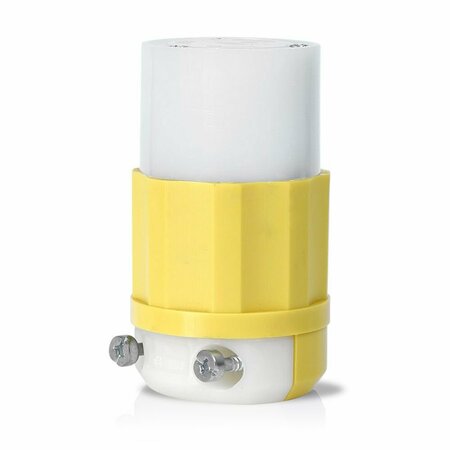 AMERICAN IMAGINATIONS 20 AMP Round Yellow 3-Wire Connector Plastic AI-36908